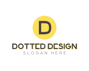 Yellow Dot Circle logo design