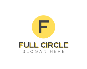 Budget Yellow Dot Circle logo design