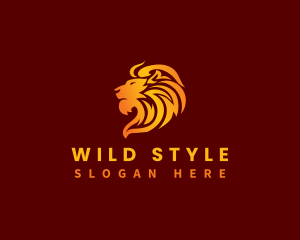 Premium Wild Lion  logo design