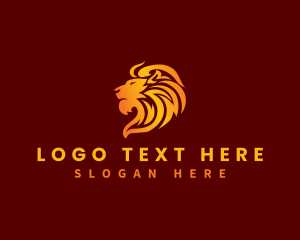 Premium Wild Lion  Logo