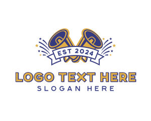 Cheerleading Squad Megaphone logo
