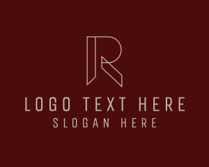 Minimalist - Minimalist Monoline Letter R Business logo design