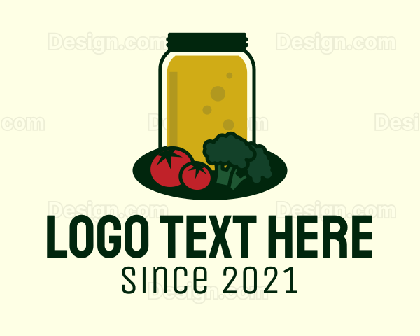 Vegetable Juice Jar Logo