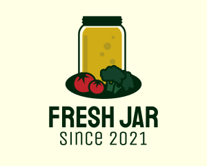 Vegetable Juice Jar logo design