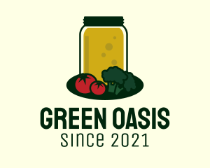 Vegetable Juice Jar logo design