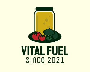 Vegetable Juice Jar logo design