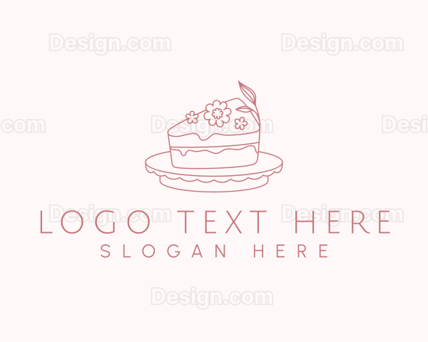 Floral Sweet Cake Logo