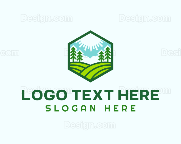 Agriculture Farm Field Logo