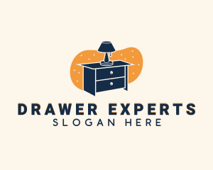 Lamp Drawer Furniture logo design