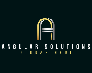 Modern Elegant Brand Letter A logo design