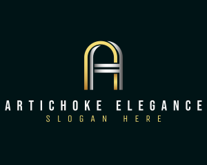 Modern Elegant Brand Letter A logo design