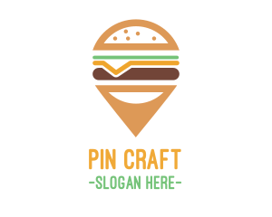 Cheese Burger Pin logo