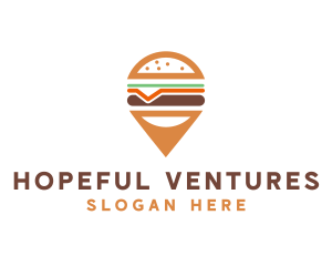 Cheese Burger Pin logo