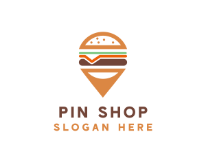 Cheese Burger Pin logo