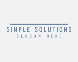 Simple Lines Startup logo design