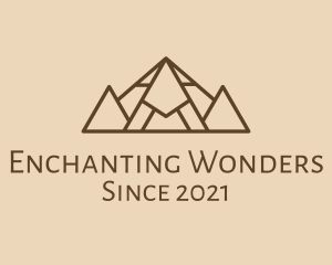 Pyramid Travel Landmark logo design