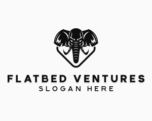 Wild Elephant Animal logo design