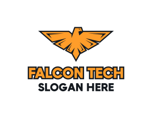 Falcon Bird Emblem logo