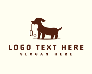 Dachshund Dog Leash Logo