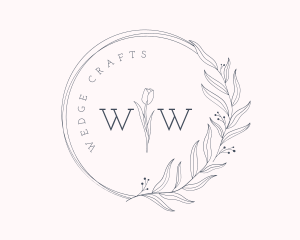 Floral Wreath Beauty logo design