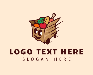 Food Delivery Cart logo design