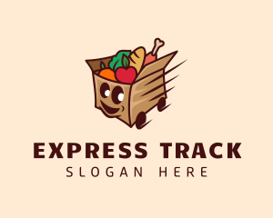 Food Delivery Cart logo design