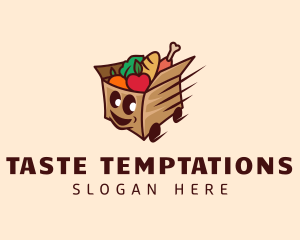 Food Delivery Cart logo design