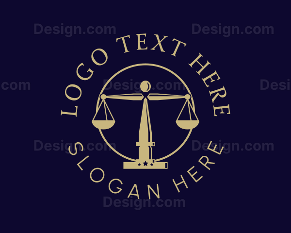 Justice Scale Law Firm Logo