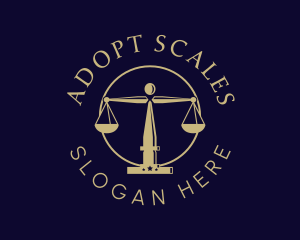 Justice Scale Law Firm logo design