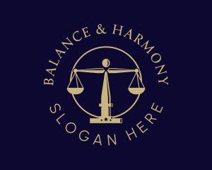 Justice Scale Law Firm logo design