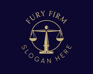 Justice Scale Law Firm logo design