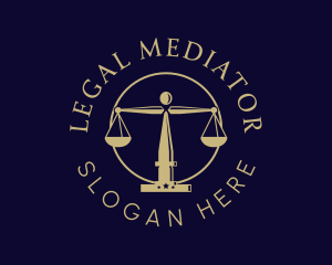 Justice Scale Law Firm logo design