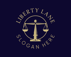 Justice Scale Law Firm logo design