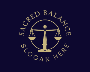 Justice Scale Law Firm logo design