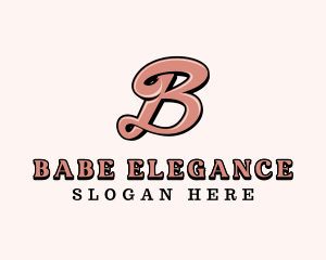 Stylish Salon Beauty Letter B logo design