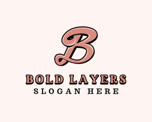 Stylish Salon Beauty Letter B logo design