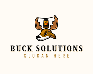 Outdoor Adventure Deer logo design