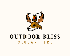 Outdoor Adventure Deer logo design