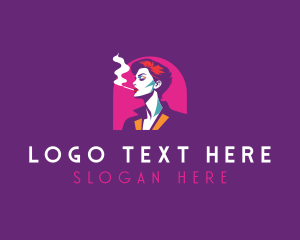 Adult Smoking Woman logo