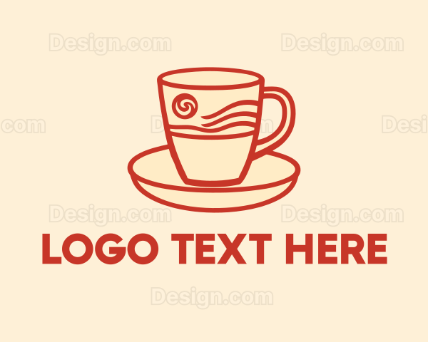 Organic Coffee Cup Logo