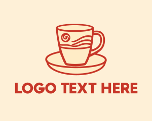 Organic Coffee Cup logo