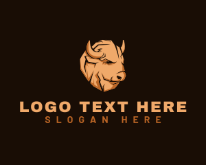 Bison Animal Livestock logo