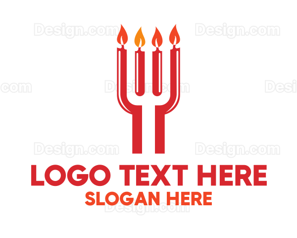 Red Fork Candles Logo