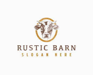 Cow Farm Ranch logo design