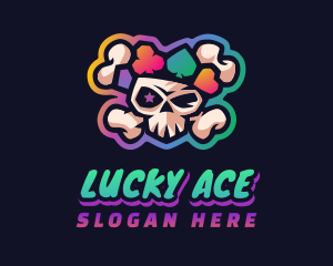 Gaming Casino Skull logo design