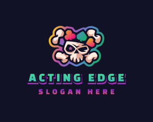 Gaming Casino Skull logo design