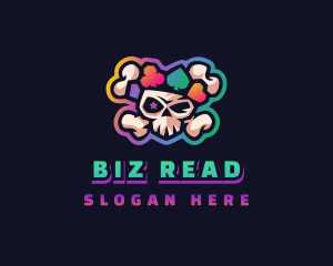 Gaming Casino Skull logo design