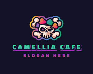 Gaming Casino Skull logo design