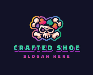 Gaming Casino Skull logo design