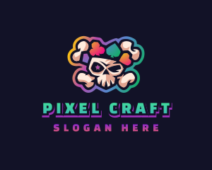 Gaming Casino Skull logo design